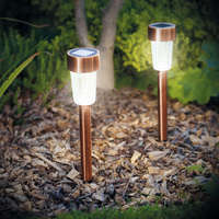 Garden of eden LED-es kültéri szolár lámpa 300 x 45 mm fém, rozéarany 11702C