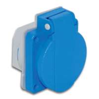 TP-Electric BEÉPÍTHETŐ MŰANYAG DUGALJ CSAPFEDELES KÉK 16A 3101-310-0900