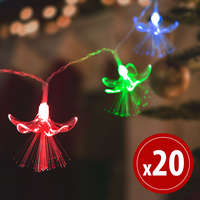 Family LED fényfüzér - virágos - 20 LED - 2,85 méter - színes - 2 x AA 56518