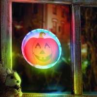 Family Halloween-i LED dekoráció - RGB LED - tök - öntapadós - 12 x 4 cm