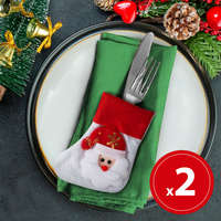 Family Karácsonyi evőeszköz dekor - 12 cm - 2 db / csomag