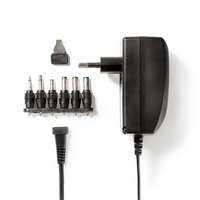 Nedis Univerzális hálózati adapter 27 W | 3 - 12 V DC | 1.80 m | 2.25 A A | 6 plug(s) | Fekete