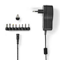 Nedis Univerzális hálózati adapter | 36 W | 3 - 12 V DC | 1.10 m | 3.0 A | 8 plug(s) | Fekete