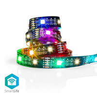 Nedis SmartLife LED Szalag | Bluetooth | Meleg Fehér / RGB | SMD | 2.00 m | IP20 | 2700 K | 380 lm | Android™ / IOS