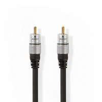 Nedis Digitális Audio Kábel | RCA Dugasz | RCA Dugasz | Aranyozott | 10.0 m | Kerek | PVC | Antracit | Doboz