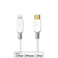 Nedis Lightning Kábel | USB 2.0 | Apple Lightning, 8 Pólusú | USB-C™ Dugasz | 480 Mbps | Aranyozott | 1.00 m | Kerek | PVC | Fehér | Doboz