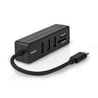 Nedis USB hub | 1x USB-C™ | 3x USB A Aljzat | 5-Port port(s) | USB 3.2 Gen 1 | USB-áramellátású | 5 Gbps | SD & MicroSD