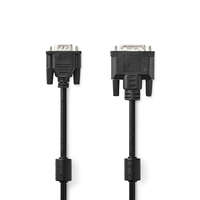Nedis DVI kábel | DVI-A 12+5-Pin Dugasz | VGA Dugasz | 1024x768 | Nikkelezett | 2.00 m | Egyenes | PVC | Fekete | Műanyag Zacskó