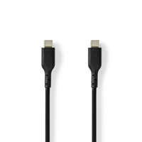  USB kábel USB 2.0 | USB-C™ Dugasz | USB-C™ Dugasz | 240 W | 480 Mbps | Nikkelezett | 2.00 m | Kerek | PVC | Fekete | Label Gyors linkek: Termék leírás Specifikáció Segítség