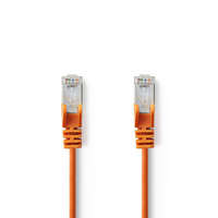 Nedis Cat 5e kábel | SF/UTP | RJ45 Dugasz | RJ45 Dugasz | 0.50 m | Kerek | PVC | Narancs | Műanyag Zacskó