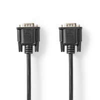 Nedis VGA kábel | VGA Dugasz | VGA Dugasz | Nikkelezett | Maximális felbontás: 1024x768 | 2.00 m | Kerek | ABS | Fekete | Papírfüles