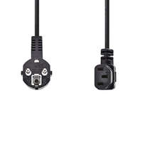 Nedis Nedis táp kábel IEC-320-C13, 3 x 0.75 mm, pipa csatlakozó, hossz 2m, CEGL10020BK20
