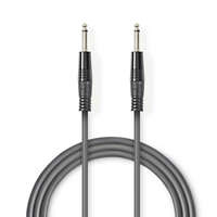 Nedis Mono audio kábel | 6.35 mm Dugasz | 6.35 mm Dugasz | Nikkelezett | 1.50 m | Kerek | PVC