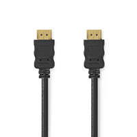 Nedis Nagy Sebességű HDMI ™ kábel Ethernet | HDMI™ Csatlakozó | HDMI™ Csatlakozó | 4K@30Hz | ARC | 10.2 Gbps | 1.50 m | Kerek | PVC | Fekete | Doboz