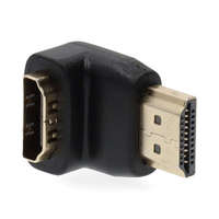 Nedis HDMI™ adapter | HDMI™ Csatlakozó | HDMI™ Aljzat | Aranyozott | Könyök 90 ° | ABS | Fekete | 1 db | Doboz