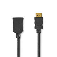 Nedis Nagy Sebességű HDMI ™ kábel Ethernet | HDMI™ Csatlakozó | HDMI™ Aljzat | 4K@30Hz | 10.2 Gbps | 5.00 m | Kerek | PVC | Fekete | Label