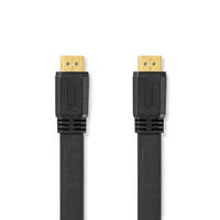 Nedis Nagy Sebességű HDMI ™ kábel Ethernet | HDMI™ Csatlakozó | HDMI™ Csatlakozó | 4K@30Hz | 10.2 Gbps | 3.00 m | Lapos | PVC | Fekete | Műanyag Zacskó