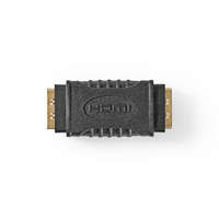 Nedis HDMI™ adapter | HDMI™ Aljzat | HDMI™ Aljzat | Aranyozott | Egyenes | ABS | Fekete | 1 db | Műanyag Zacskó