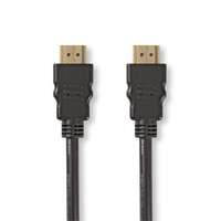 Nedis Nagy Sebességű HDMI ™ kábel Ethernet | HDMI™ Csatlakozó | HDMI™ Csatlakozó | 4K@30Hz | ARC | 10.2 Gbps | 7.50 m | Kerek | PVC | Fekete | Papírfüles