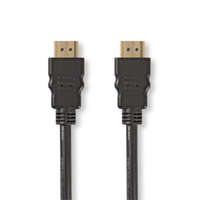 Nedis Nagy Sebességű HDMI ™ kábel Ethernet | HDMI™ Csatlakozó | HDMI™ Csatlakozó | 1080p@60Hz | 10.2 Gbps | 1.00 m | Kerek | PVC | Fekete | Papírfüles