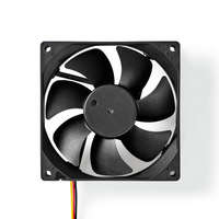 Nedis DC ventilátor | DC | Ventilátor méret: 92 mm | 3-Pin | 26.7 dBA | Fekete