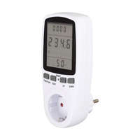 Sal Home EM 04 fogyasztásmérő, fogyasztás és költség ellenőrzése, teljesítmény, feszültség, áramerősség, fogyasztás, költségek kijelzése, 250 V, 3680 W