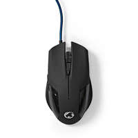 Nedis Gaming Mouse | Vezetékes | DPI: 1200 / 2400 / 4800 / 7200 dpi | Állítható DPI | Gombok száma: 6 | Programozható gombok | Jobbkezes | 1.50 m | Világítás Nélkül