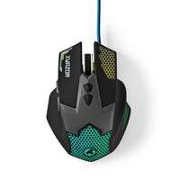 Nedis Gaming Mouse | Vezetékes | DPI: 800 / 1200 / 1600 / 2400 dpi | Igen | Gombok száma: 7 | Nem | Jobbkezes | 1.50 m | LED