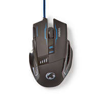 Nedis Gaming Mouse | Vezetékes | DPI: 800 / 1600 / 2400 / 4000 dpi | Igen | Gombok száma: 8 | Igen | Jobbkezes | 1.50 m | LED