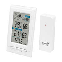 Somogyi Elektronic Home HCW 01 időjárás-állomás külső jeladóval, várható időjárás-szimbólumok, ébresztés szundi funkcióval, maximum és minimum értékek kijelzése