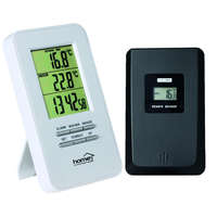 Home Home HC 11 vezeték nélküli külső-belső hőmérő ébresztőórával, 60 m hatótávolság, külső jeladó kezelése, maximum és minimum értékek kijelzése