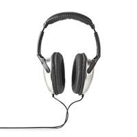 Nedis Over-Ear vezetékes fejhallgató | Kábel hossz: 6.00 m | Hangerő szabályozás | Ezüst / Fekete