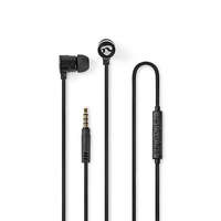 Nedis Vezetékes fülhallgató | 3.5 mm | Kábel hossz: 1.20 m | Beépített mikrofon | Hangerő szabályozás | Ezüst / Fekete