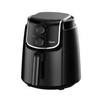 Somogyi Elektronic Midea MF-TN35D air fryer, forrólevegős fritőz, 3,5 literes sütőkosár, állítható hőmérséklet 200 °C-ig, 1500 W, fekete
