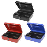 Somogyi Elektronic Bluering PNZK fém pénzkazetta, 5 rekeszes, 2 kulcs