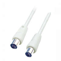  Home RF 1 koax kábel, dugó-aljzat, dupla árnyékolás, 1,5m, fehér