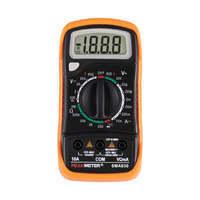 Somogyi Elektronic Home SMA 830 digitális multiméter, gyenfeszültség, váltófeszültség, egyenáram, ellenállás mérése, tartozékok: mérőzsinór