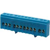 TEHNOPLAST SZIGETELT BEKÖTŐKAPOCS (KÉK), NULLVEZETŐ KAPOCS KALAPSÍNHEZ - 12 FURATTAL