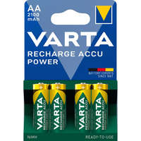 Varta Ni-MH AA akkumulátor | 1.2 V DC | 2100 mAh | 4 buborékfóliás kártya