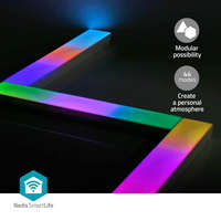 Nedis SmartLife Dekoratív Lámpák | Fali Bár | Wi-Fi | Meleg Fehér / RGBIC | Android™