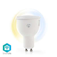 Nedis SmartLife LED Izzó | Wi-Fi | GU10 | 380 lm | 4.5 W | Hideg Fehér / Meleg Fehér | 2700 - 6500 K | Android™ / IOS | PAR16 | 1 db