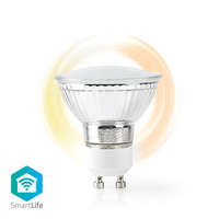 Nedis SmartLife LED Izzó | Wi-Fi | GU10 | 330 lm | 5 W | Meleg Fehér | 1800 - 2700 K | Android™ / IOS | PAR16 | 1 db
