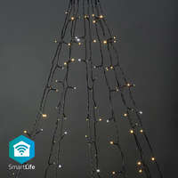Nedis SmartLife Karácsonyi Fények | Fa | Wi-Fi | Meleg és lehűlni fehér | 200 db. LED | 20.0 m | 10 x 2 m | Android™ / IOS