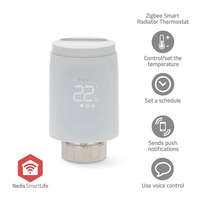 Nedis SmartLife Radiátor Vezérlés Zigbee 3.0 | Elemes Áramellátás | LED | Android™ / IOS