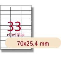 Etikett A1270 25,4x70mm 100ív LCA3132 Apli
