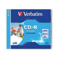  CD-R Verbatim 700MB 52x nyomtatható AZO 43325