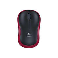  Egér optikai vezeték nélküli Logitech 910-002238 M185 piros