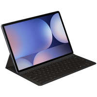 Samsung Galaxy Tab S9 Plus 12.4 / Tab S10 Plus 12.4 SM-X810 / X816B / X820 / X826B, Bluetooth billentyűzetes mappa tok, ultravékony, stand, érintőceruza tartó, Samsung Book Cover Slim Keyboard AI, fekete, gyári