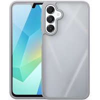 Samsung Galaxy A16 4G / A16 5G SM-A165F / A166B, Műanyag hátlap védőtok + szilikon keret, közepesen ütésálló, légpárnás sarok, Dux Ducis Yind, áttetsző/szürke