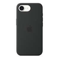 Apple iPhone 16e, Szilikon tok, fekete, gyári